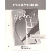 Algebra 1 Practice Workbook Paperback by McGraw-Hill