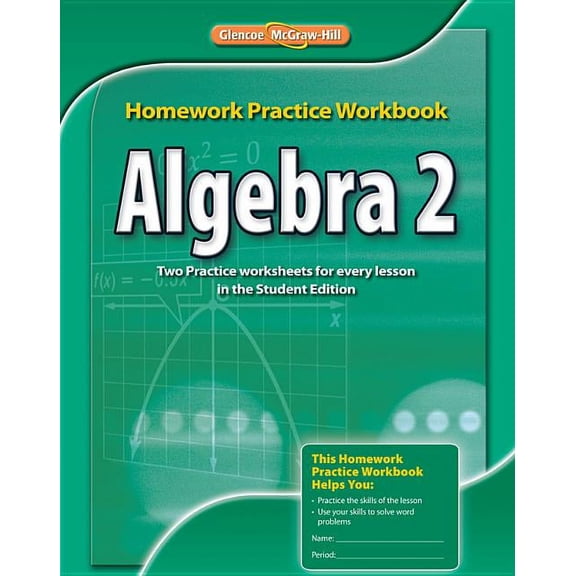 Algebra 2 Homework Practice Workbook, (Paperback)