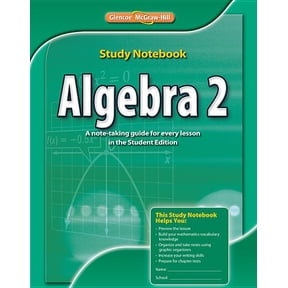 Algebra 2, Study Notebook Paperback
