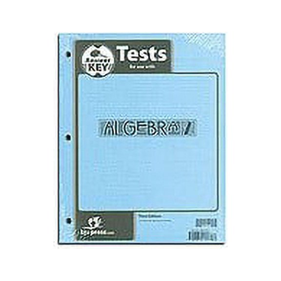 Pre-Owned Algebra 2 Tests Answer Key Packet (3rd ed) Paperback
