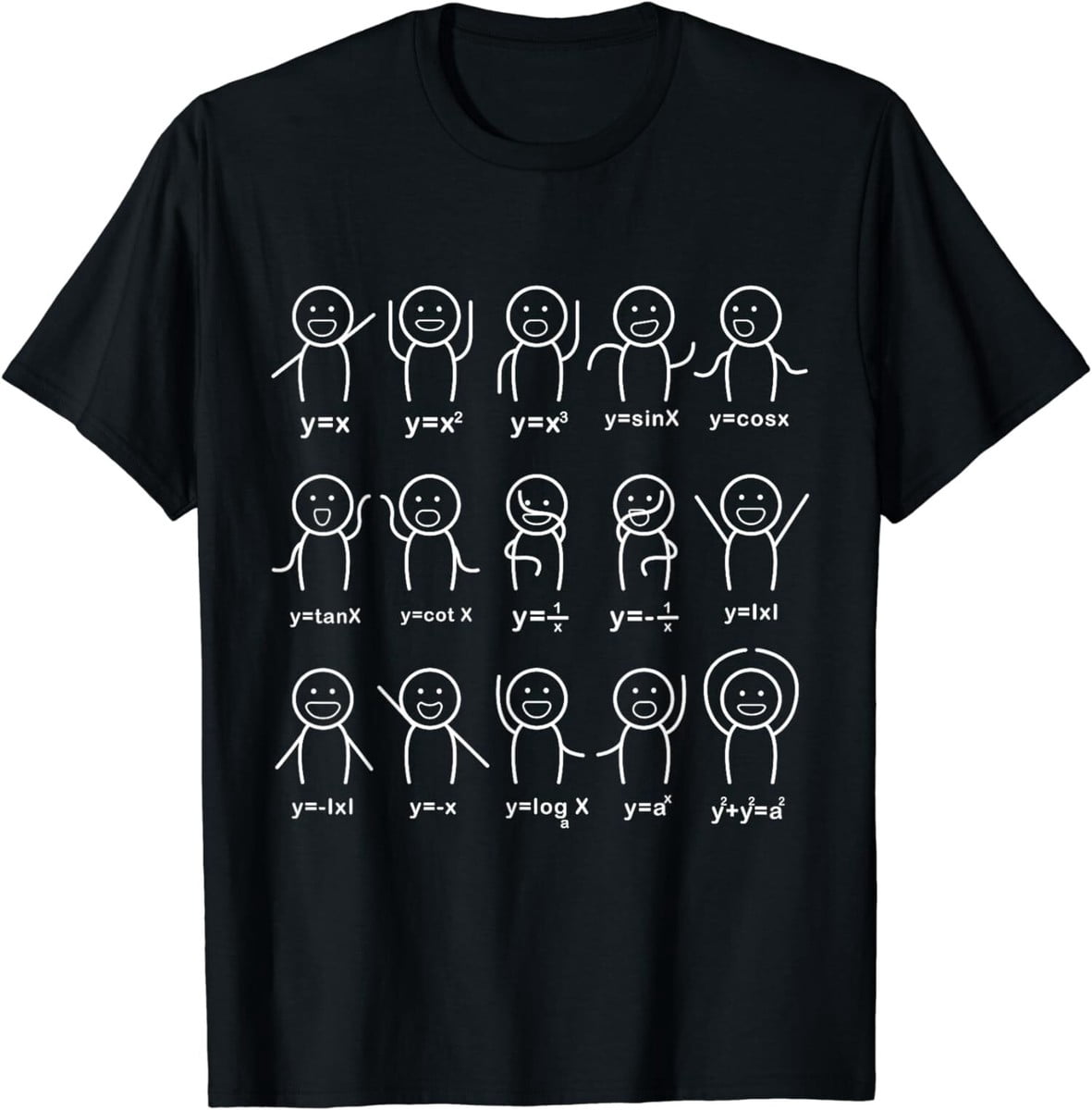 Algebra Dance Math Equation Graphic T-Shirt - Walmart.com