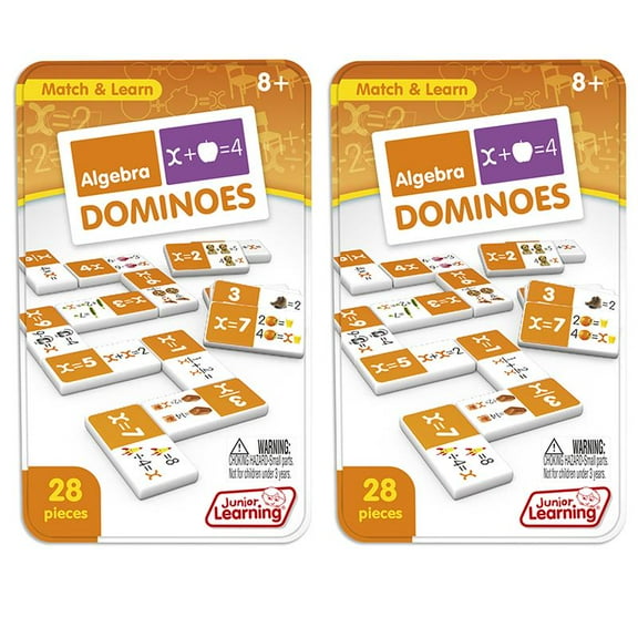 JUNIOR LEARNING Algebra Dominoes, 2 Sets