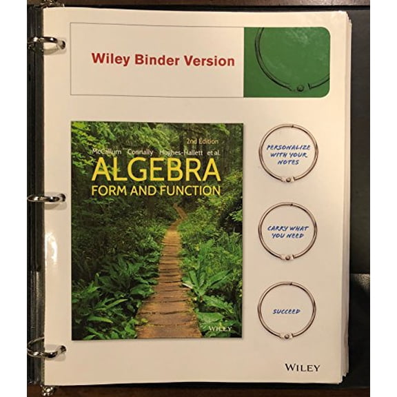 Pre-Owned Algebra: Form and Function, 9781118640784, 1118640780, Paperback, 2 edition