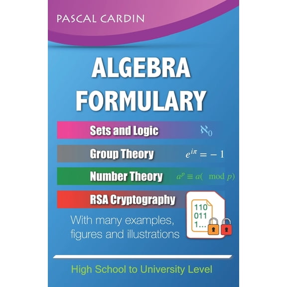 Mathematics Formularies: Algebra Formulary: Algebra Formulary with Numerous Examples and Illustrations (Paperback)