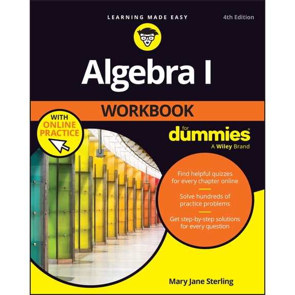 Algebra I Workbook for Dummies with Online Practice, (Paperback)