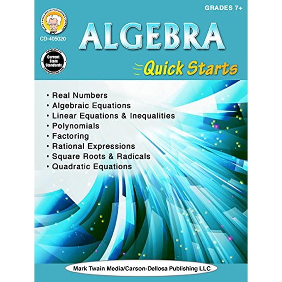 Pre-Owned Algebra Quick Starts, Grades 7 - 12 (Paperback) 1622236971 9781622236978