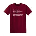 thumbnail image 1 of Algebra Stop Asking Us to Find Your X She's Never Coming Back Novelty Humor Adult Graphic Tee Birthday Anniversary Christmas Gift Tshirt Funny Sarcastic T Shirt, 1 of 5