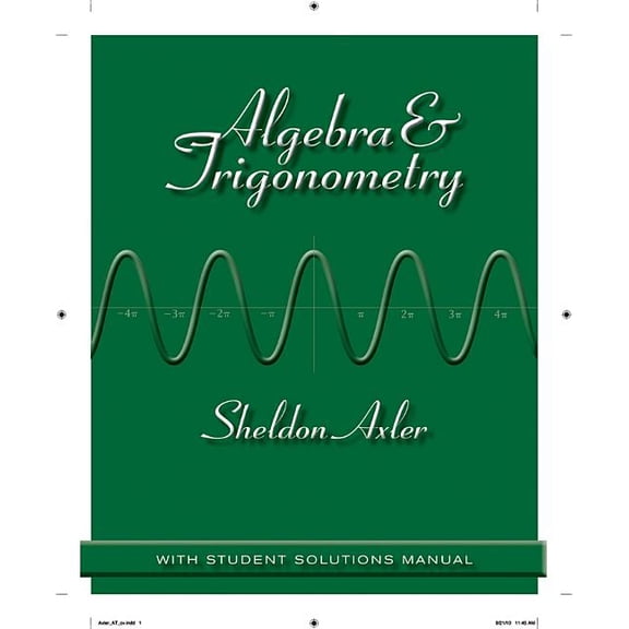 Algebra & Trigonometry: With Student Solutions Manual, (Paperback)