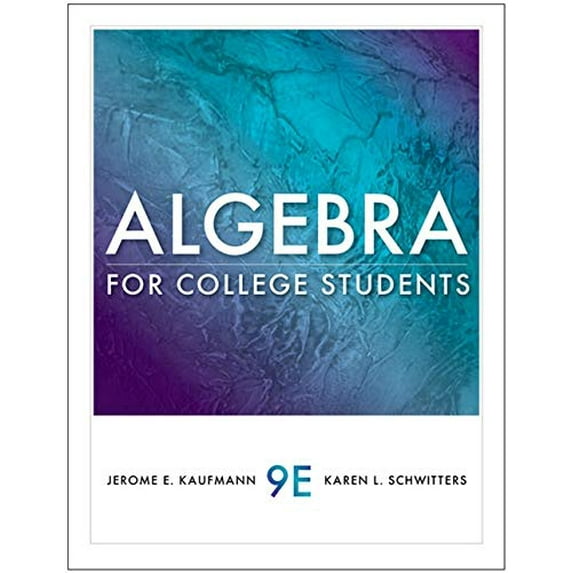 Pre-Owned Algebra for College Students (Available 2011 Titles Enhanced Web Assign), 9780538733540, 0538733543, Hardcover, 9 edition