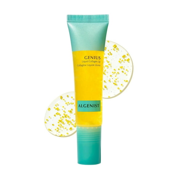 Algenist GENIUS Liquid Collagen Lip - Active Collagen Lip Treatment for Visibly Smoother Lips - Non-Comedogenic & Hypoallergenic Skincare (0.5 oz)