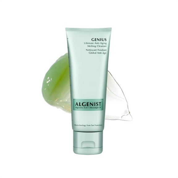 Algenist GENIUS Ultimate Anti-Aging Melting Cleanser, Travel Size - Milky Cleansing Oil for Makeup Removal with Avocado & Microalgae Oil - Non-Comedogenic & Hypoallergenic Skincare (45ml / 1.5oz)