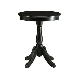 Black pedestal on sale end table