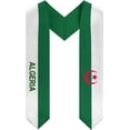 thumbnail image 1 of Algeria Emblem Graduation Stole Shawl Sash Honor For Study Aboard International Students, 1 of 9
