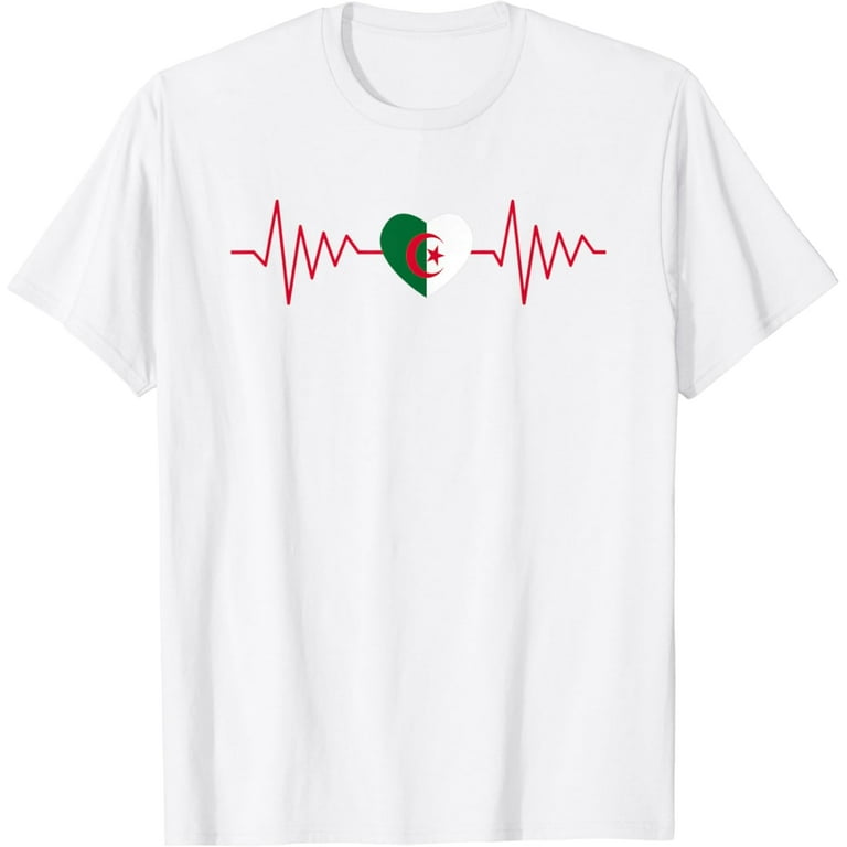 Algeria Flag T Shirt Distressed Vintage Style Algeria Flag T Shirt Distressed Vintage Style