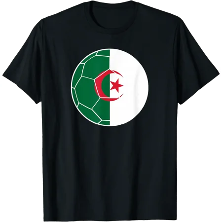 Algeria Flag Soccer Algeria Soccer T-Shirt