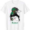 thumbnail image 1 of Algeria Girl Algerian girl Algeria woman flag T-Shirt mens t shirt，white，women，funny，misfits，men，journey，t-shirt, 1 of 4