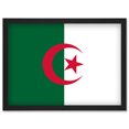 thumbnail image 1 of Algeria National Flag Patriotic Vexillology World Flags Country Region Poster Artwork Framed Wall Art Print A4, 1 of 4
