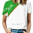 Algeria Sports Fan Edition Zipper Sexy TShirt Casual Tops Hollow