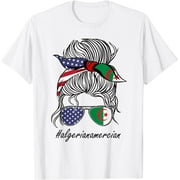 Algeria Women Heritage American Grown Girl Algeria Flag T-Shirt