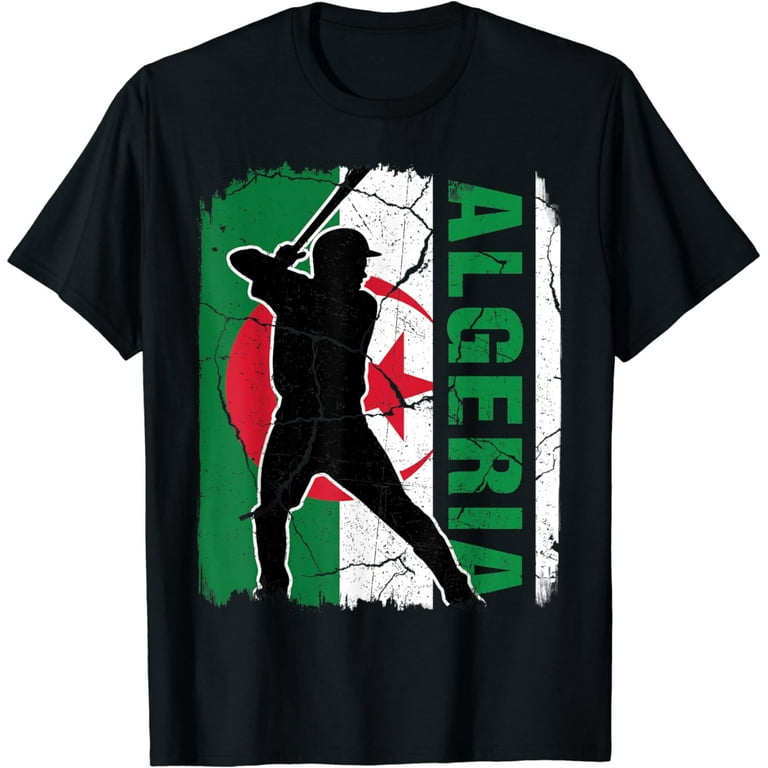 Algeria Flag T Shirt Distressed Vintage Style Algeria Flag T Shirt Distressed Vintage Style