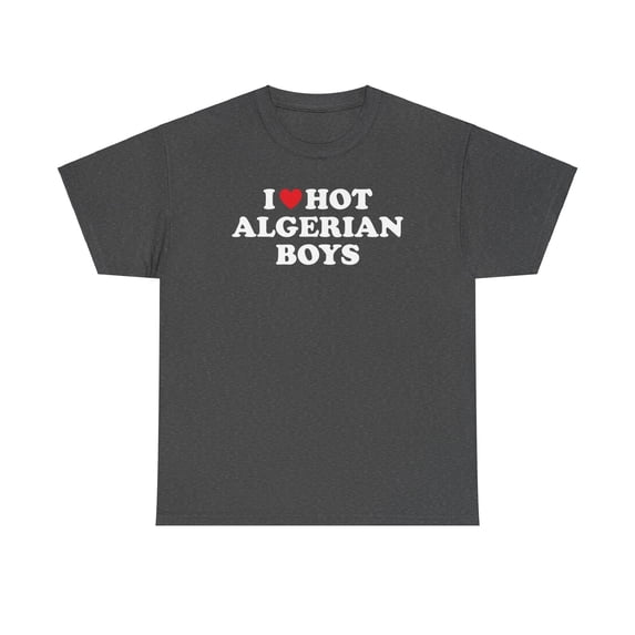 Algerian Boys Wife Girlfriend Husband Boyfriend Shirt Gift Tshirt Crew Neck
