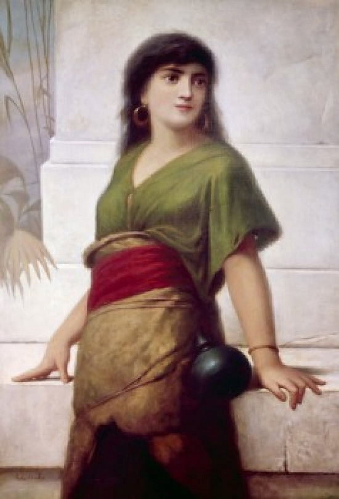 Algerian Girl by Edwin Lord Weeks (1849-1903) Canvas Art - Edwin Lord Weeks (24 x 36)