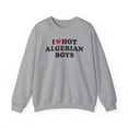 thumbnail image 1 of Algerian Wife Girlfriend Husband Boyfriend Sweatshirt Gifts Crew Neck Shirt, 1 of 5