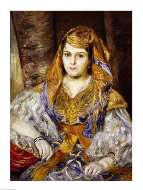Algerian Woman 1870 Canvas Art - Pierre-Auguste Renoir (18 x 24)