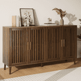 thumbnail image 1 of Algherohein Buffet Cabinet with Storage,Sideboard Kitchen Storage Cabinet with Adjustable Shelf,2 Pack, 1 of 8