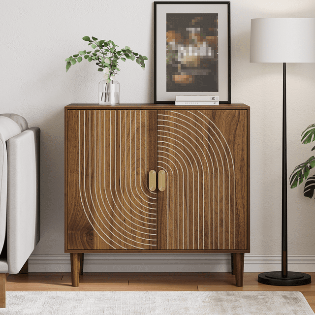 Algherohein Sideboards and Buffets Kitchen Cabinets,Modern Buffet Cabinet with Storage Shelf