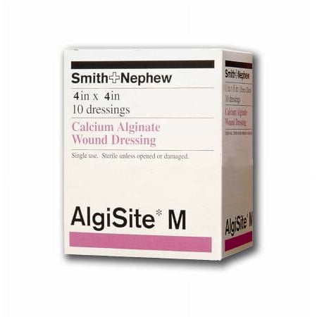 AlgiSite M Calcium Alginate Dressings - 4" x 4", 1 Each