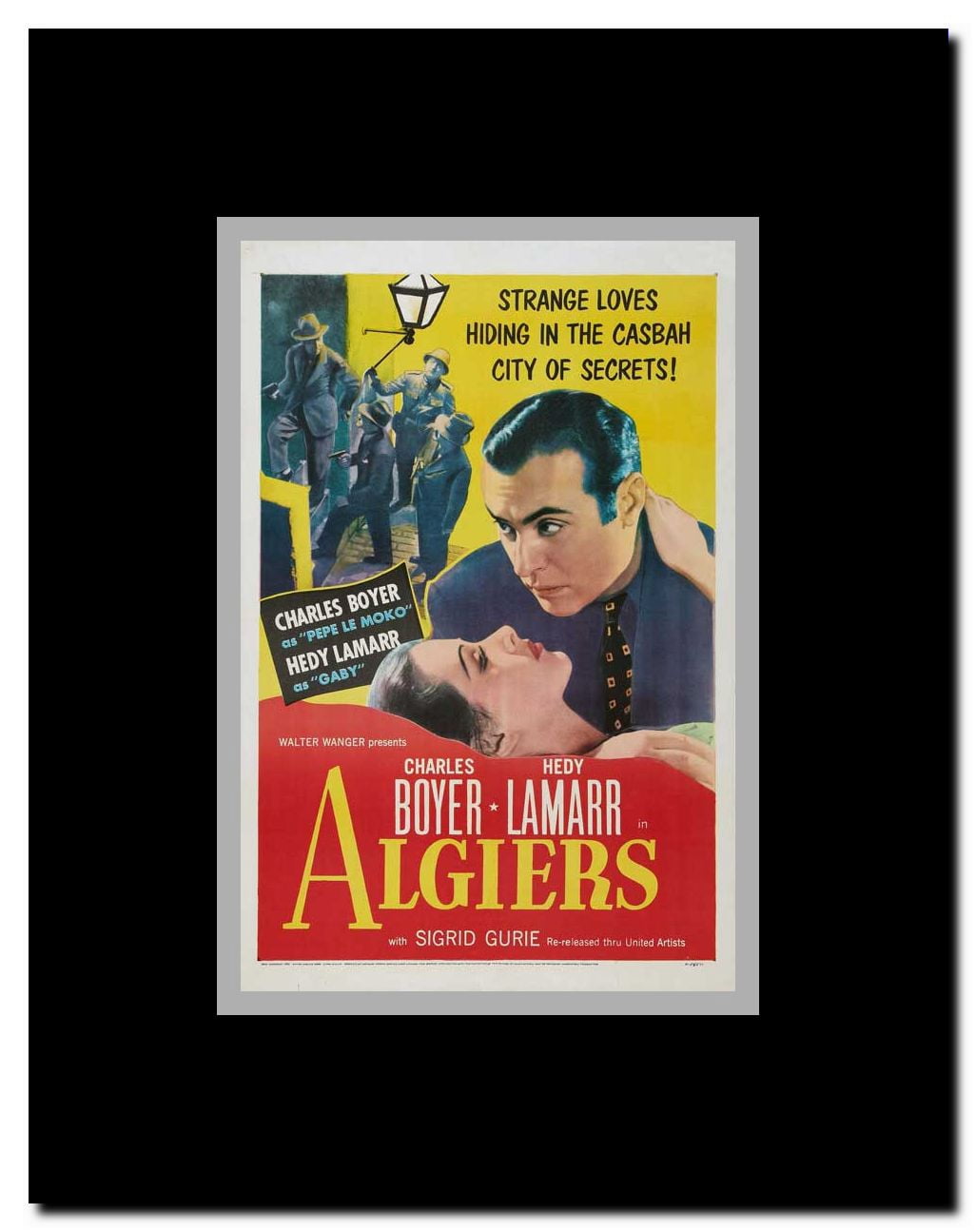 Algiers Framed Movie Poster