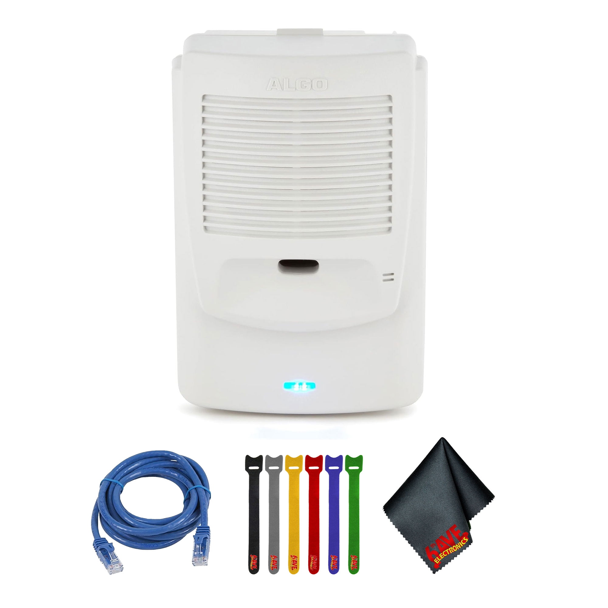 Ip External Ringer Algo 8180 PoE IP Paging and SIP Loud Ringer Indoor Audio Alerter ...