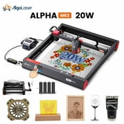Algo Alpha Engraving Machine with Air Assist&Rotary, 22W Output Power Higher Accuracy Cutter Engraver for DIY Acrylic, Wood and Metal