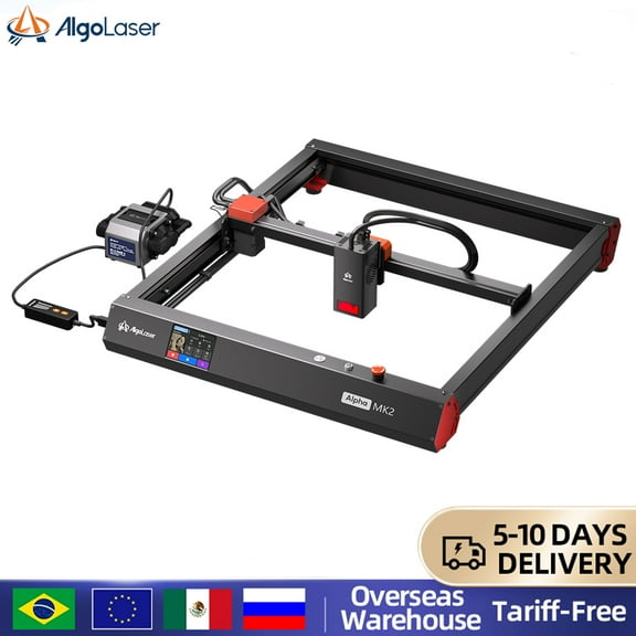 Algo DIY KIT 20W Engraver with Smart Air Assist, High Accuracy CNC Engraving Cutting Machine, APP Offline Control, DIY Engraver Tool for Metal, Glass and Wood, Engraving Area 15.7"x15.7"