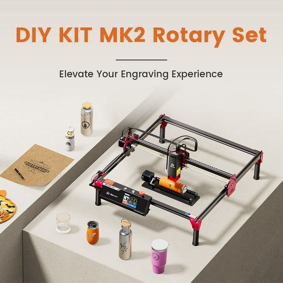 Algo DIY KIT Mini Engraver 2W Output Power, Support WIFI and Emergency Stop, 12000mm/min Speed Engraver Machine for DIY Wood and Leather, 315mmx300mm, APP Control for Beginners
