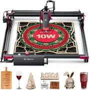 AlgoLa/ser DIY KIT 10W La/ser Engraver, App Control 12000mm/min Speed La/ser Cutter and Engraver, 0.05x0.1mm La/ser Spot, DIY La/ser Engraving Machine for Wood and Metal