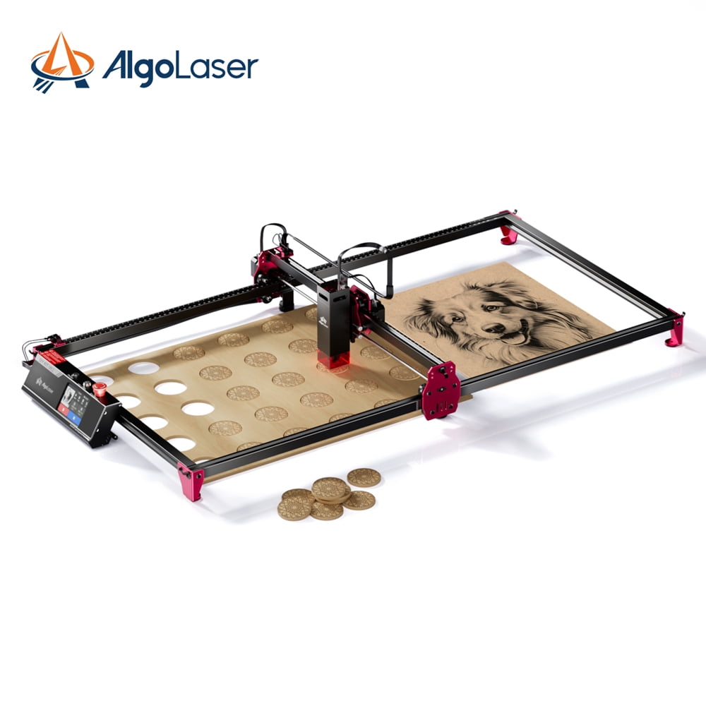 AlgoLa/ser DIY KIT 10W La/ser Engraver with Expansion Kit, Support WIFI APP Control and Emergency Stop, 400x850mm Engraving Area La/ser Engraving Machine for DIY Wood and Metal