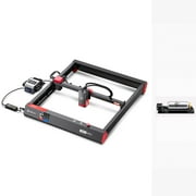 AlgoLaser Alpha Laser Engraving Machine with Air Assist and Rotary, 20W Output Power Laser Cutter Engraver for DIY Acrylic, Wood and Metal