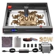 AlgoLaser Delta Laser Engraver, 22W Higher Accuracy Laser Engraver with Air Assist, 3.5" Touch Screen APP Offline Control, DIY for Metal, Acrylic, Glass