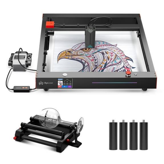 Algola/ser Delta la/ser Engraver, 22W Higher Accuracy la/ser Engraver with Air Assist and Rotary, 3.5" Touch Screen APP Offline Control, DIY la/ser Engraving Machine for Metal, Acrylic, Glass