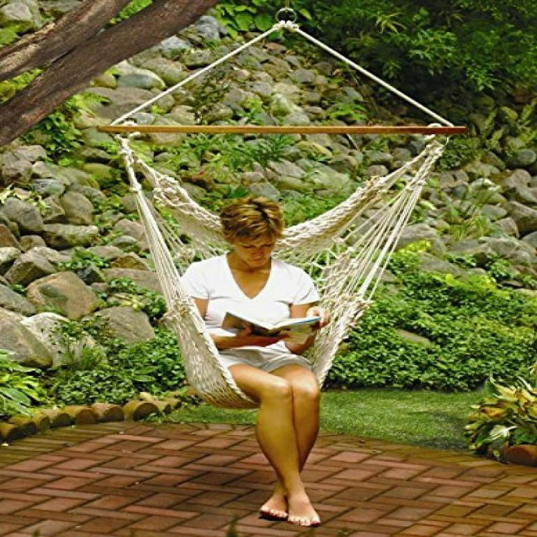 Algoma Rope Hanging Chair Algoma Sunbrella Soft Comfort Cushion