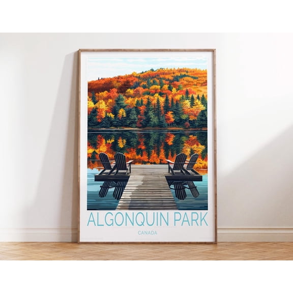 Algonquin Park Canada Ontario Wilderness Wall Art, Unframed Canvas Size 24x36