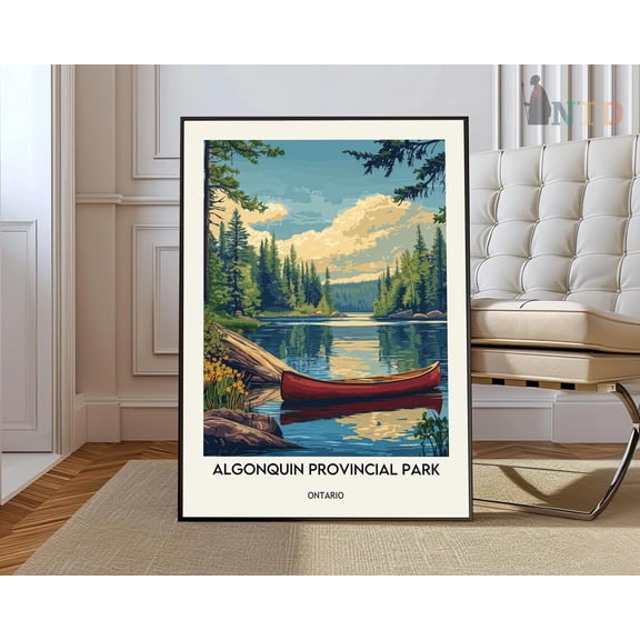 Algonquin Provincial Park Canada Poster, Unframed Paper Poster 8x10in