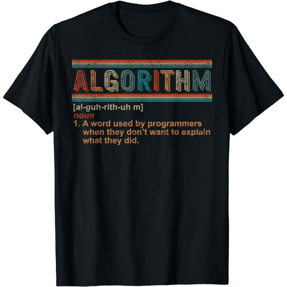 Algorithm Definition Programmer Software Engineer Geek Gift T-Shirt