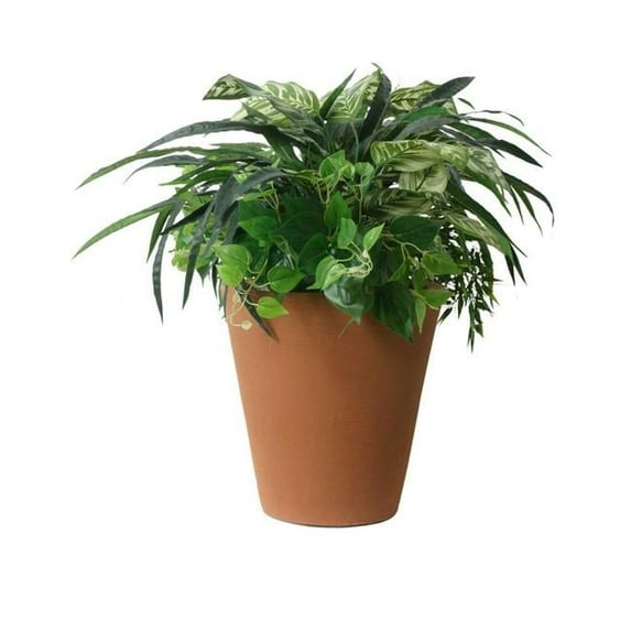 Algreen 17 x 16 x 16 in. Olympus Self Watering Planter, Terra Cotta