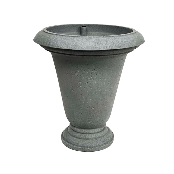 Algreen Crete 25" Self-watering Planter, Urn, Warm Grey Resin