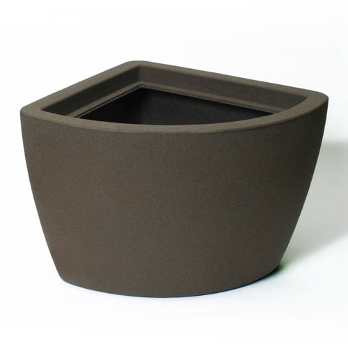 Algreen 30312 35 gal Hampton Contemporary Brownstone Corner Planter