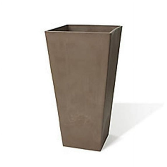 Algreen 17841 32 x 16.25 x 16.25 in. Valencia Square Planter, Taupe