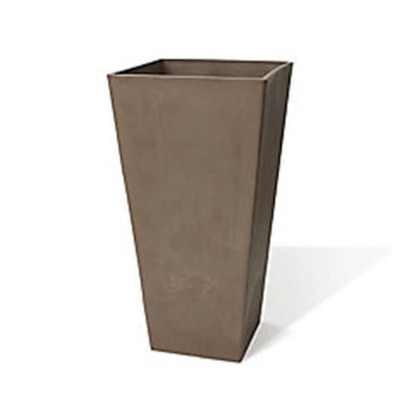 Algreen 17841 32 x 16.25 x 16.25 in. Valencia Square Planter, Taupe